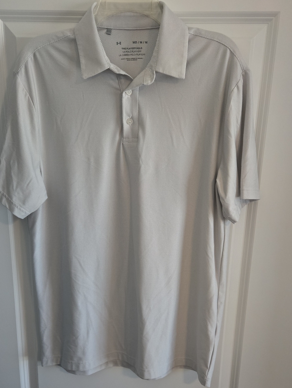 Under Armour Light Gray Men's Polo Performance Shirt